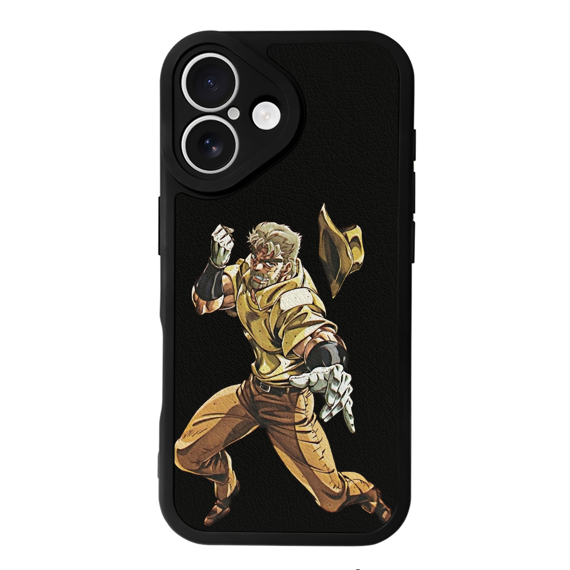 （画像用） ジョジョの奇妙な冒険 ジョセフ?ジョースター JoJo's Bizarre Adventure Joseph Joestar 【iPhone 16シリーズ対応】シリコンスマホケース（レザー調） 材質：シリコン